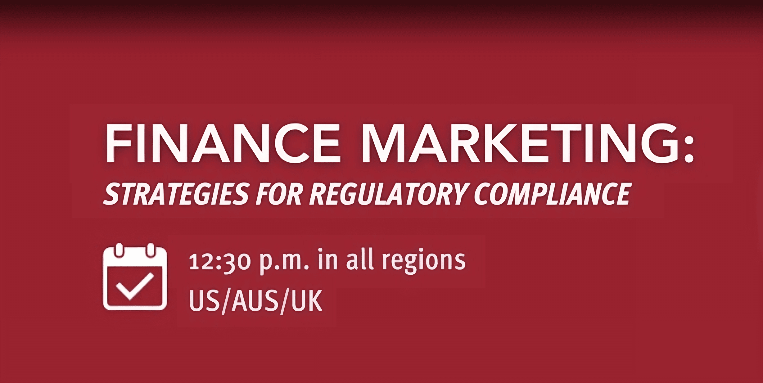 View the Regulatory Compliance Webinar video thumbnail